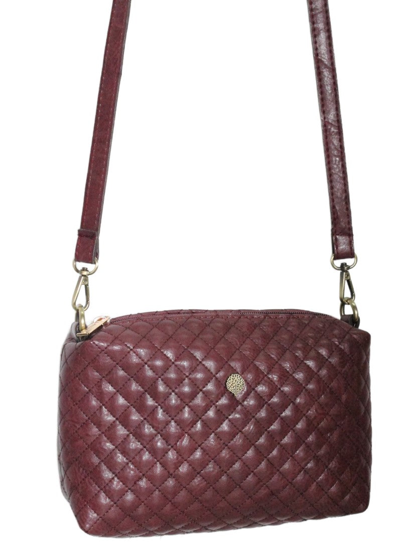 Quilted crossbody glam bag