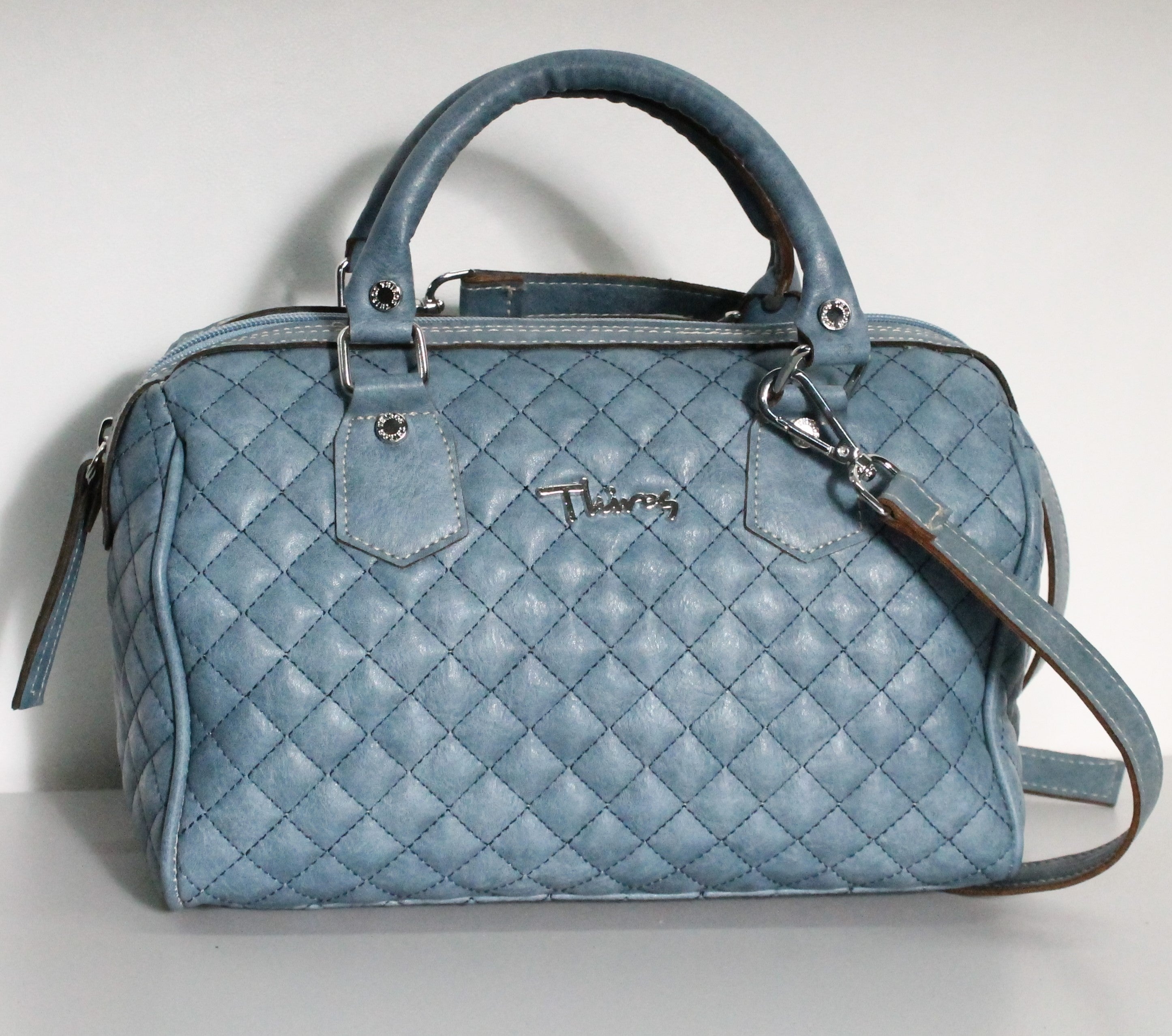 Glam quilted strap handbag