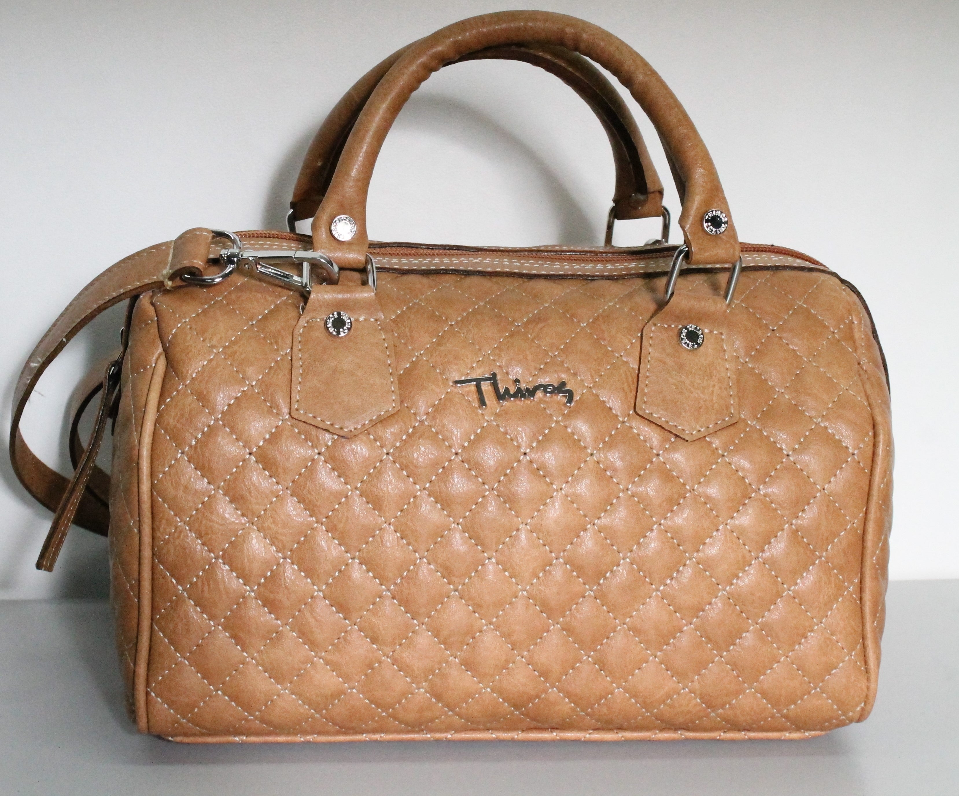 Glam quilted strap handbag