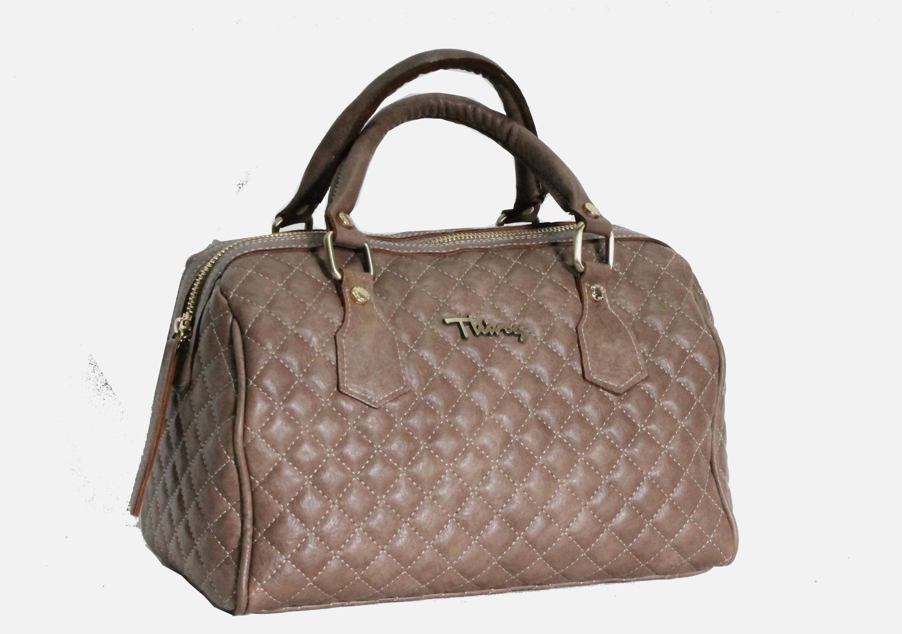 Glam quilted strap handbag