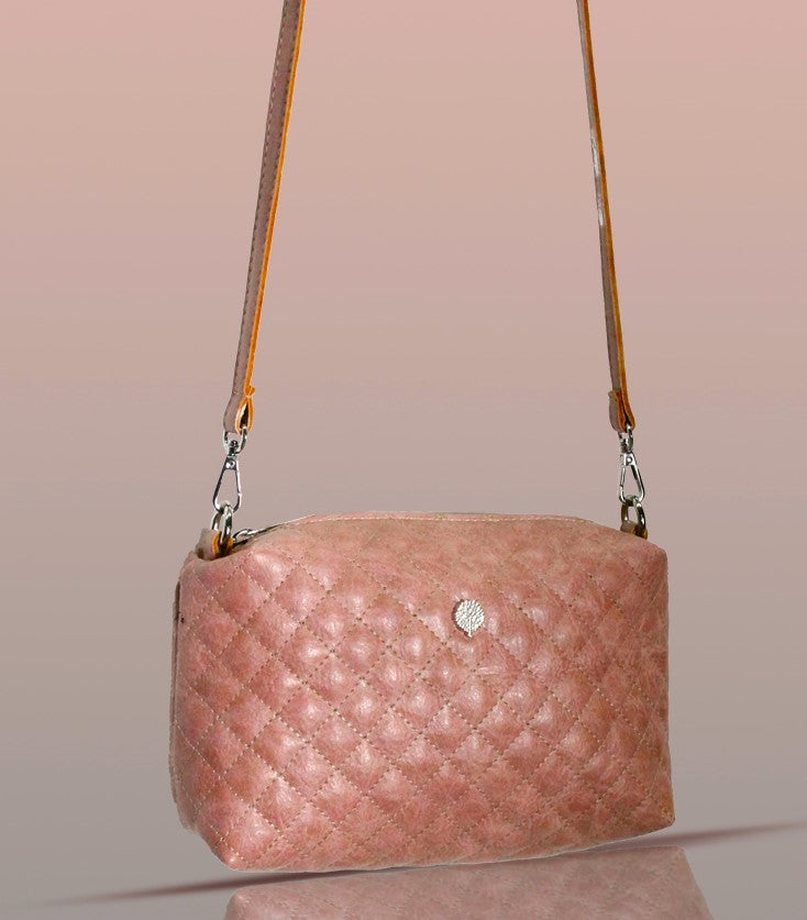 Quilted crossbody glam bag